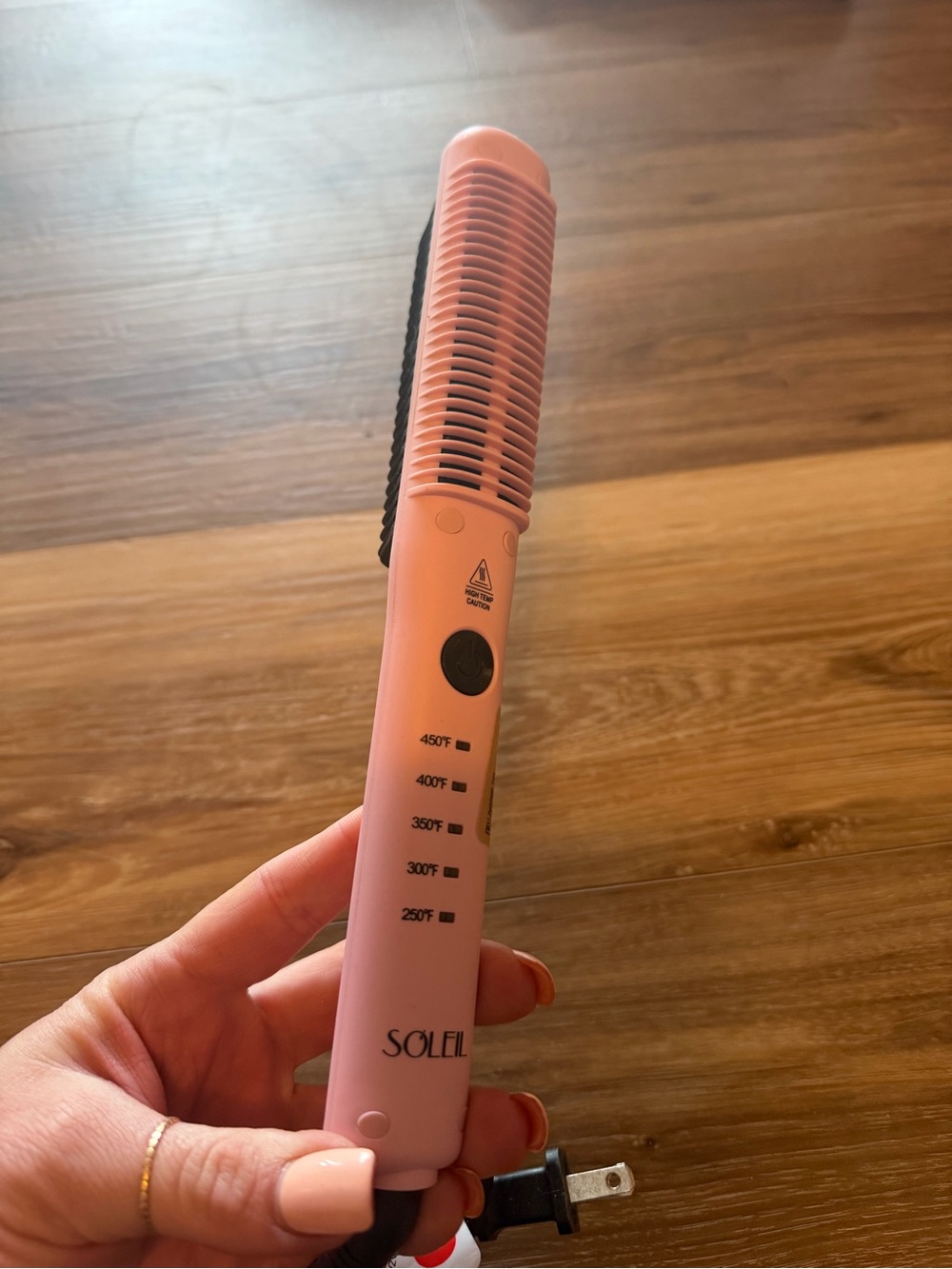 Soleil Pink Ceramic Hair Straightening Brush